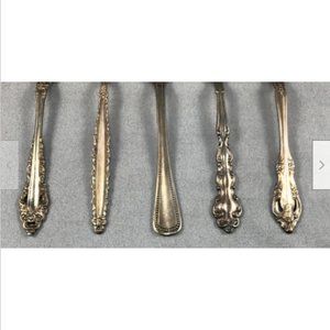 5 Assorted Rogers Oneida Community Silver Plate Silverplate Teaspoons Flatwear